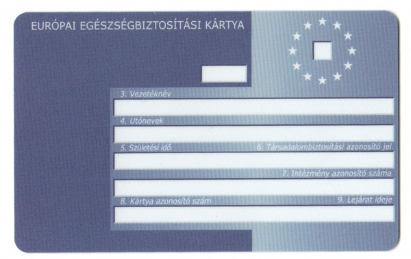 EU Kártya hátlapja