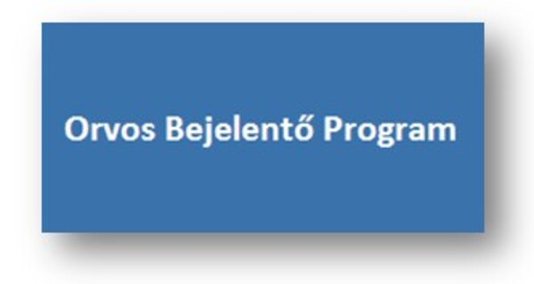 gomb_Orvos Bejelentő Program