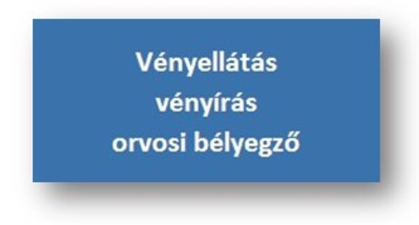 Vényellátás, vényírás, orvosi bélyegző